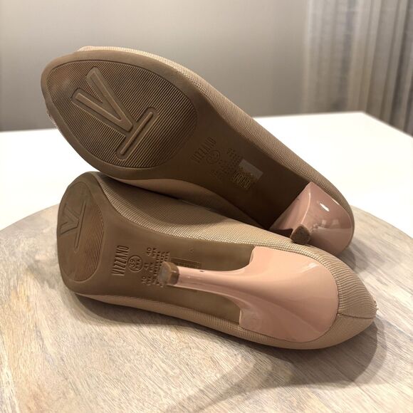 Vizzano Women's Terracota Classic Peep Toe Leather Pumps‎ Shoes Heels US Size 10 - Picture 9 of 11